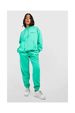 Boohoo Petite Dsgn Studio Text Print Hoody Tracksuit