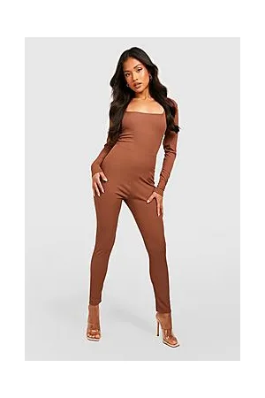 Boohoo Petite Basic Square Neck Jersey Jumpsuit