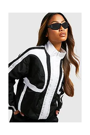 Boohoo Moto Detail Oversized Bomber Jacket