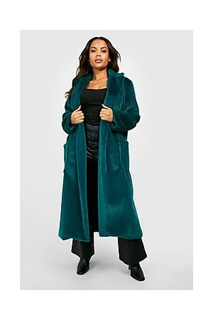 Boohoo Plus Premium Longline Faux Fur Coat