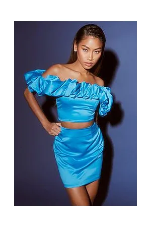 Boohoo Satin Mini Skirt