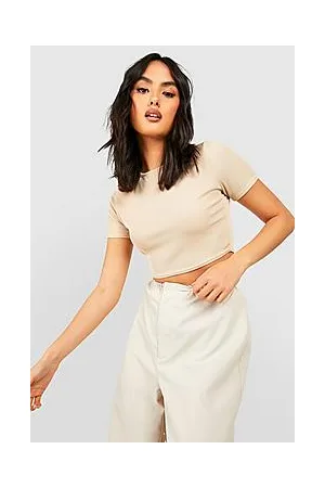 Boohoo Super Crop Rib Top