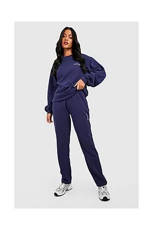 Boohoo Tall Printed Sweat And Wide Leg Jogger Tracksuit