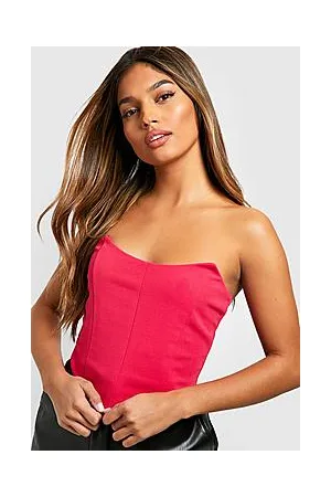 Boohoo Seam Detail Scuba Corset
