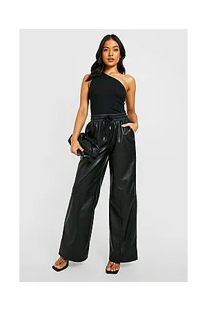 Boohoo Petite Basic Rib One Shoulder Bodysuit