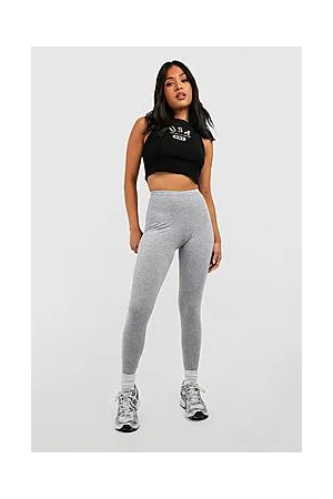 Boohoo Petite High Waisted Basic Jersey Leggings
