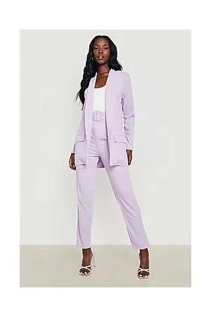 Boohoo Blazer & Self Fabric Trouser Suit Set