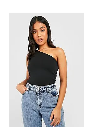 Boohoo Petite Basic One Shoulder Bodysuit