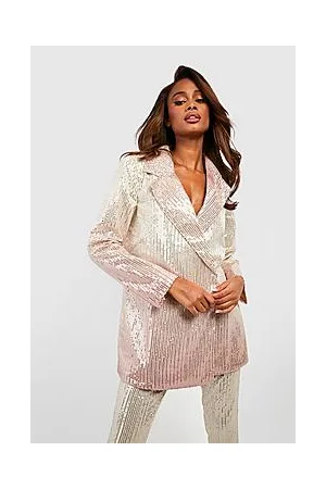Boohoo Ombre Sequin Tailored Blazer