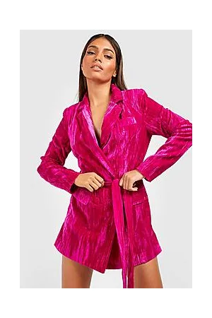 Boohoo Velvet Blazer Playsuit