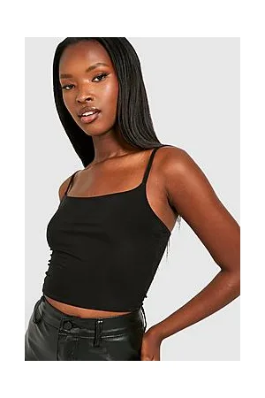 Boohoo Double Layer Strappy Crop