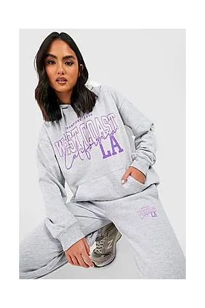 Boohoo Varsity Slogan Hooded Tracksuit