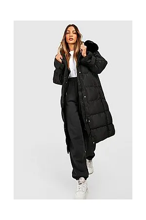 Boohoo Luxe Faux Fur Trim Parka