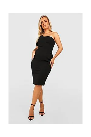 Boohoo Plus One Shoulder Midi Dress