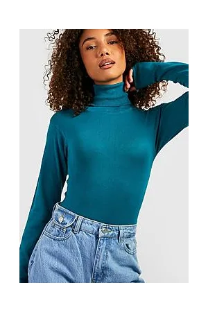 Boohoo Tall Soft Knit Roll Neck Bodysuit