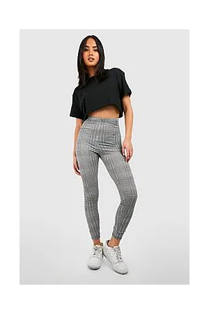 Boohoo Basic Mono Check Leggings
