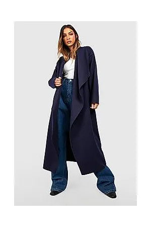 Boohoo Super Oversized Waterfall Wool Look Coat