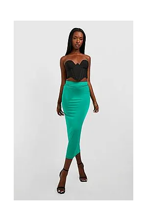 Boohoo Recycled Slinky Midaxi Skirt