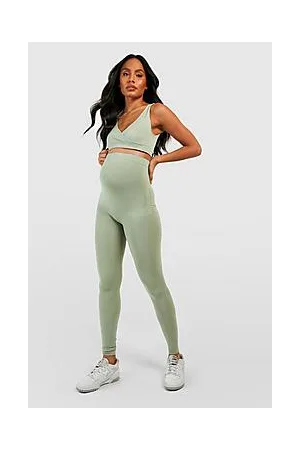Boohoo Maternity Active Seamless Bra And Legging Set