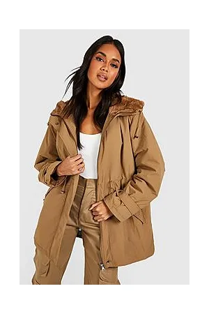 Boohoo Reversible Faux Fur Lined Parka