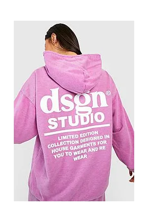 Boohoo Dsgn Studio Back Print Overdyed Hooded Tracksuit