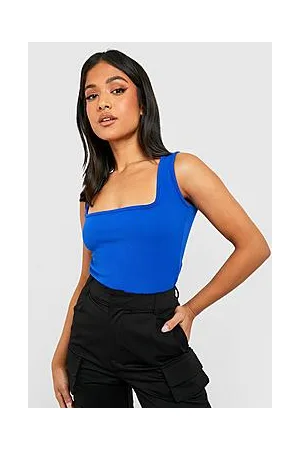 Boohoo Petite Basic Square Neck Bodysuit