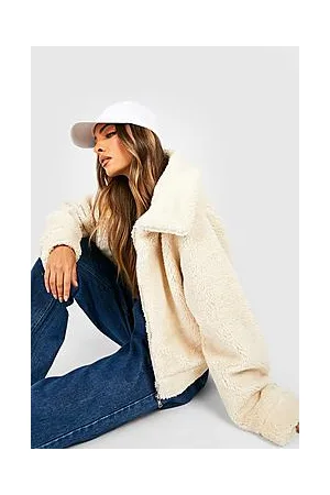 Boohoo Teddy Faux Fur Bomber Jacket