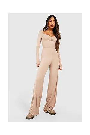Boohoo Jersey Wide Leg Lounge Jumpsuit