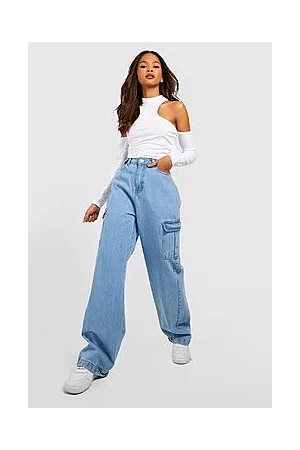 Boohoo Rib Shoulder Cut Out Crop Top