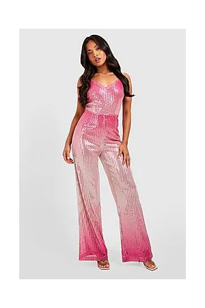 Boohoo Petite Ombre Flare Leg Jumpsuit