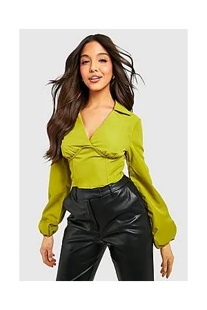 Boohoo Corset Cropped Shirt