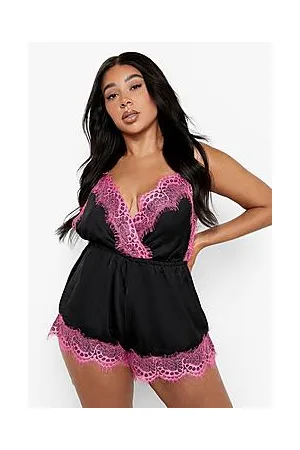 Tall Contrast Lace Satin Chemise