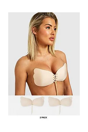 Boohoo 2 Pack Stick On Enhance Lace Up Bra