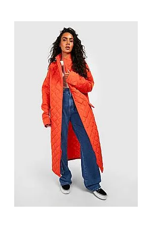 Boohoo Quilted Longline Puffer Jacket