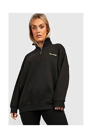 Boohoo Plus Dsgn Studio Half Zip Sweater