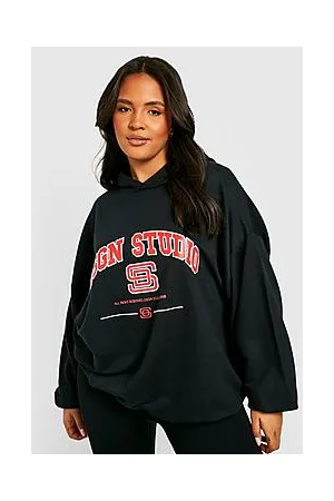 Boohoo Plus Dsgn Studio Printed Hoodie