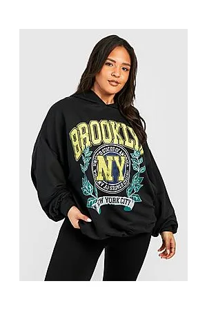 Boohoo Plus Brooklyn Printed Hoodie