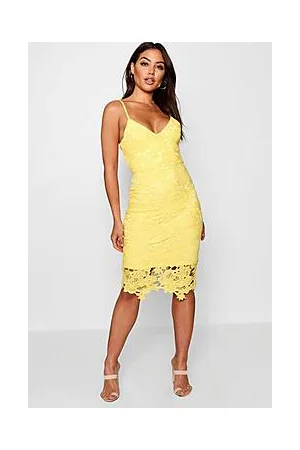 Boohoo Boutique Crochet Lace Strappy Midi Dress