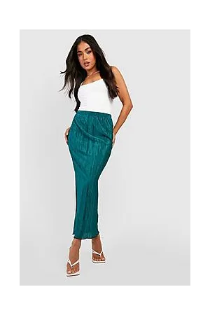Boohoo Petite Plisse Maxi Skirt