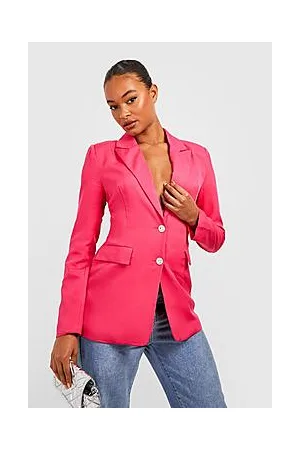 Boohoo Tall Diamante Button Blazer