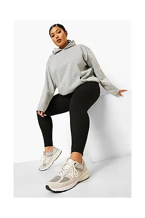 Boohoo Plus Wide Rib Leggings