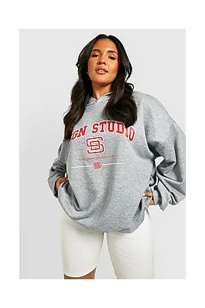 Boohoo Plus Dsgn Studio Printed Hoodie