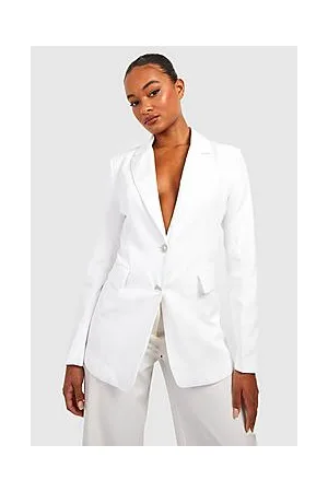Boohoo Tall Diamante Button Blazer