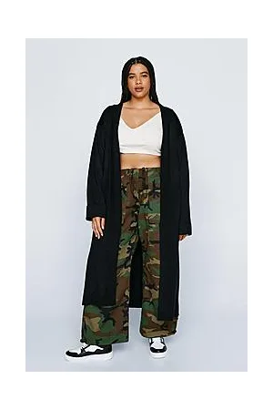 Boohoo Plus Size Longline Knitted Cardi