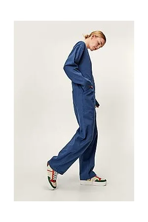 Boohoo Button Down Relaxed Boilersuit