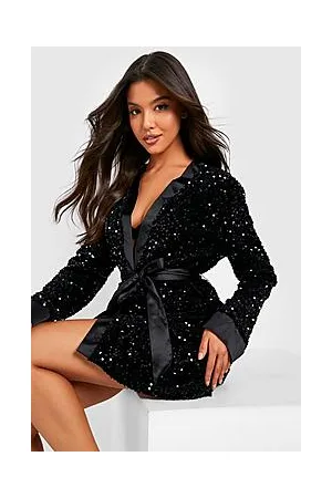 Boohoo Premium Sequin Robe
