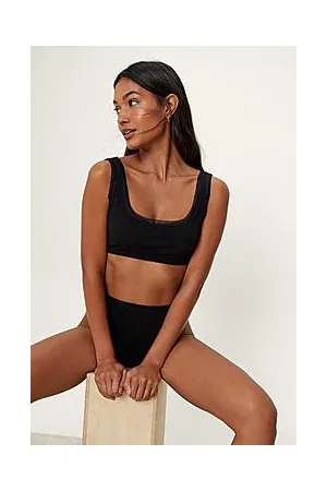 Boohoo Recycled Rib Lace Trim Lingerie Set