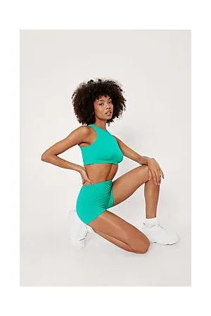 Boohoo Recycled Seamless Crew Racerback Bralette