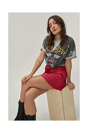 Boohoo Petite Recycled Satin Mini Skirt