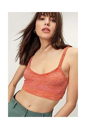 Boohoo Ribbed Space Dye Cami Top